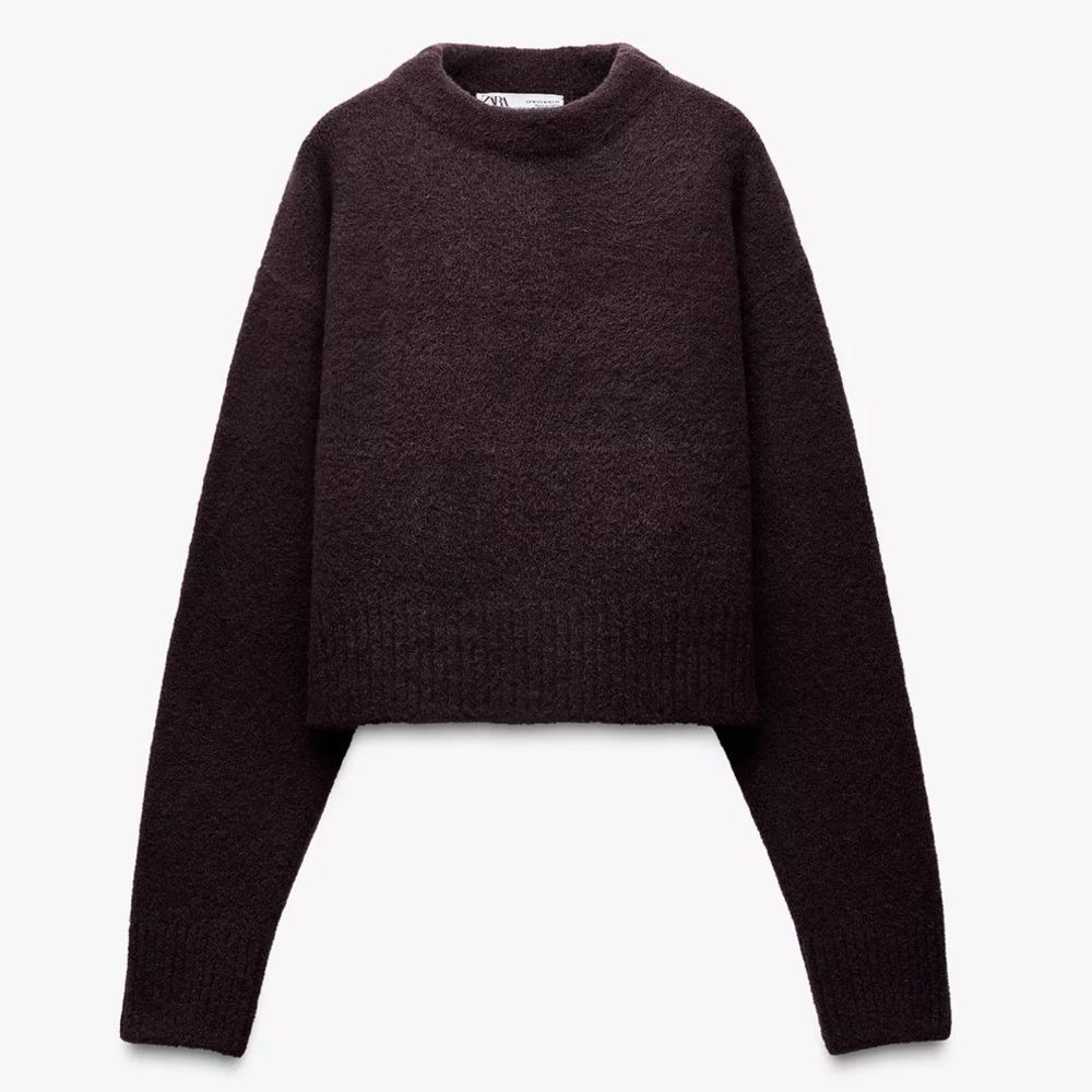 Zara Women's Dark Purple Sweater